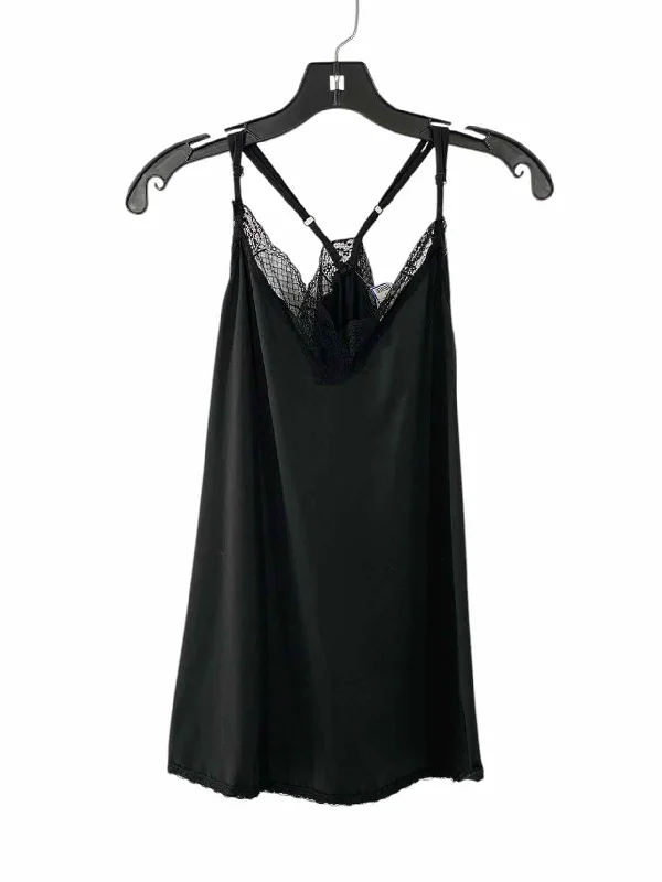 Unknown Brand Size XL Black Lace Detail Tank Top flowy tank top