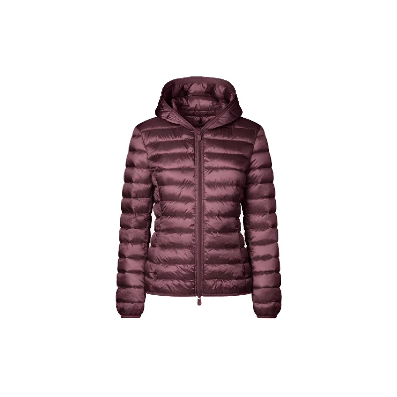Woman's Alexis Hooded Puffer Jacket in Burgundy Black Jersey Jacket Tulle Jacket Batik Jacket Woman's Alexis Hooded Puffer Jacket in Burgundy Black Jersey Jacket Tulle Jacket Batik Jacket