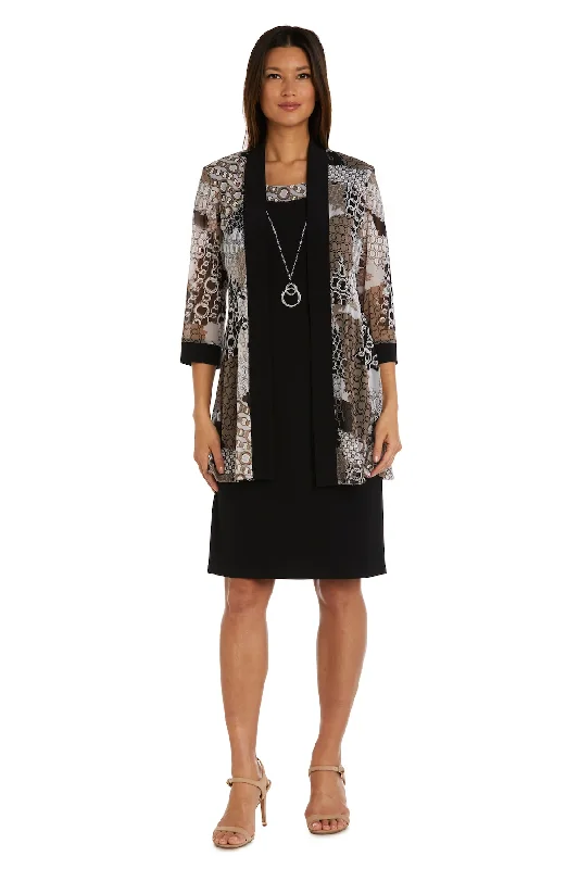 R&M Richards 9703 Two Piece Short Mother of the Bride Jacket Dress Tiered Jacket Buttoned Jacket Zippered Jacket R&M Richards 9703 Two Piece Short Mother of the Bride Jacket Dress Tiered Jacket Buttoned Jacket Zippered Jacket