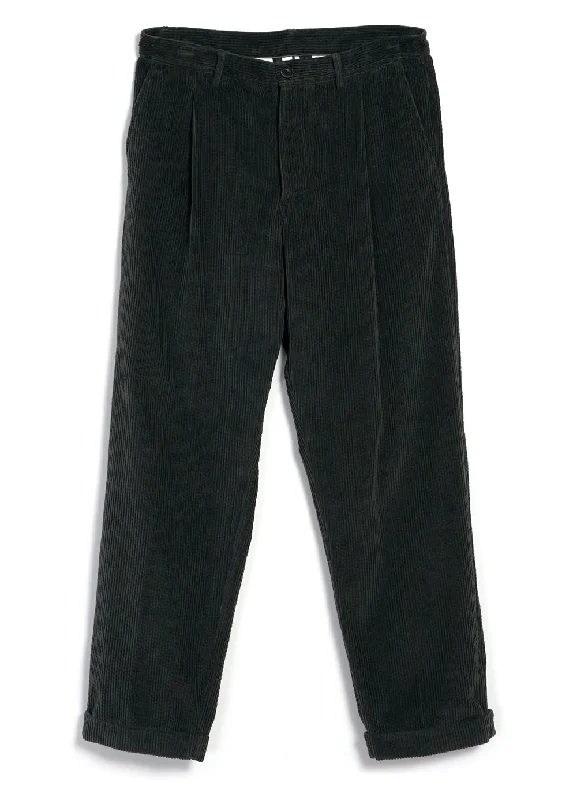 SUNE 28-35-6 | Pleated Wide Cut Trousers | Olive Taupe Trousers Bridal Satin