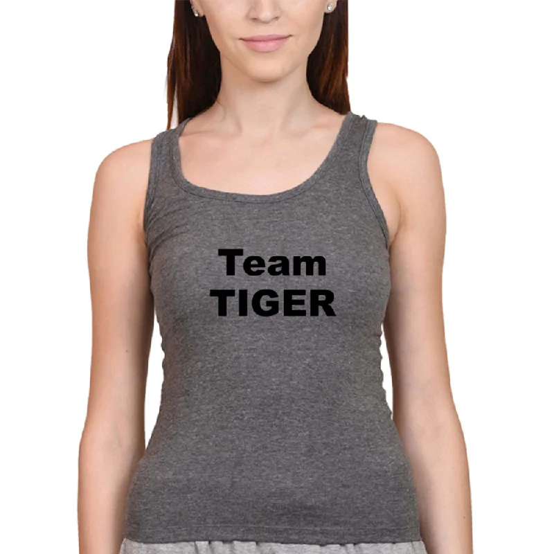 Tank Top for Ladies (TEAM TIGER) open back tank