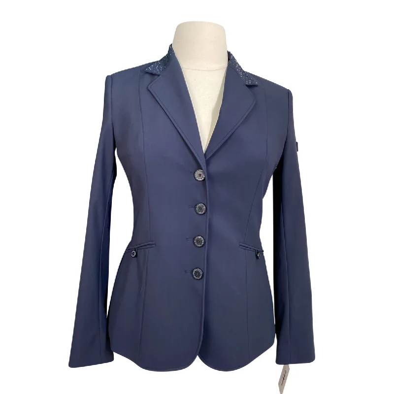 Equiline 'Gioia' Show Coat in Navy - Women's IT 48 (US 14) Mesh Canvas Denim