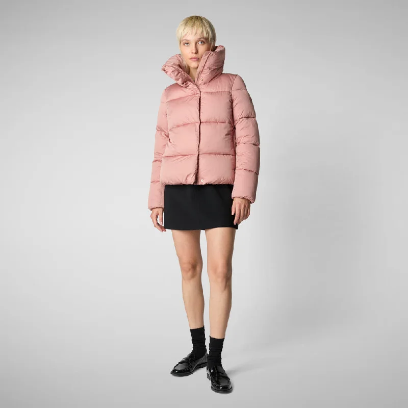 Woman's animal free puffer jacket Felicity in MISTY ROSE Snapped Jacket Toggled Jacket Drawstring Jacket Woman's animal free puffer jacket Felicity in MISTY ROSE Snapped Jacket Toggled Jacket Drawstring Jacket