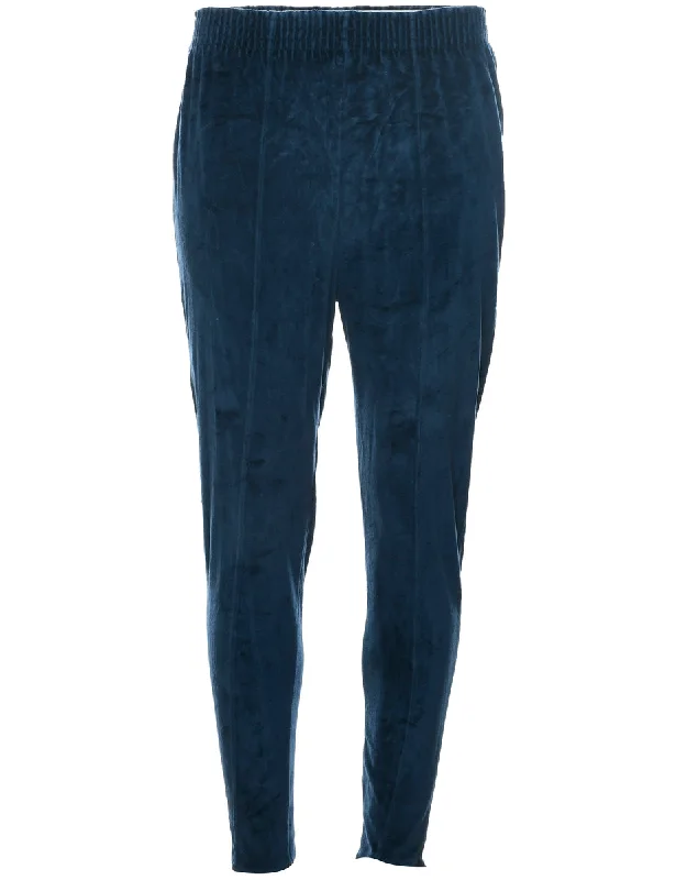 Tapered Velvet Trousers - W24 L25 Trousers Palazzo Wide Leg