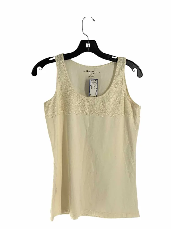 Eddie Bauer Size M Cream Tank Top workout tank top