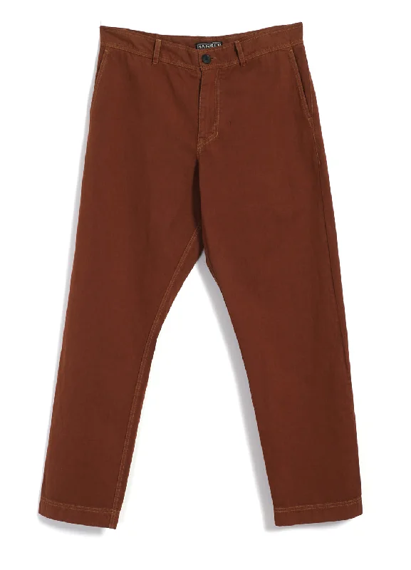 TYGE | Wide Cut Cropped Trousers | Brick Trousers Flared Retro