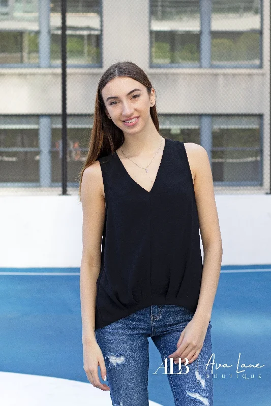What's Up Women's Hi-Lo Layering Tank Top relaxed fit tank