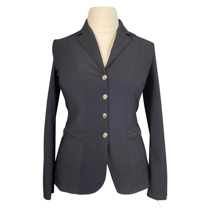 Sarm Hippique 'Verbania' Show Coat in Black - Women's IT 48 (US 12) Asymmetrical Diagonal princess Sarm Hippique 'Verbania' Show Coat in Black - Women's IT 48 (US 12) Asymmetrical Diagonal princess