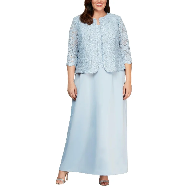 Alex Evenings AE84122326 Long Plus Size Jacket Dress Front Pockets Side Pockets Patch Pockets Alex Evenings AE84122326 Long Plus Size Jacket Dress Front Pockets Side Pockets Patch Pockets