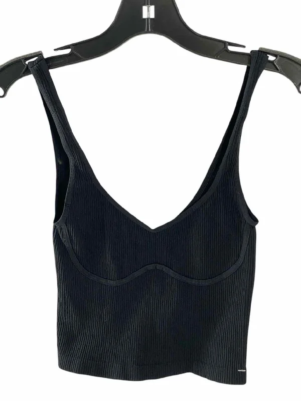 Free People Size M/L Black Athletic Tank Top grey tank top