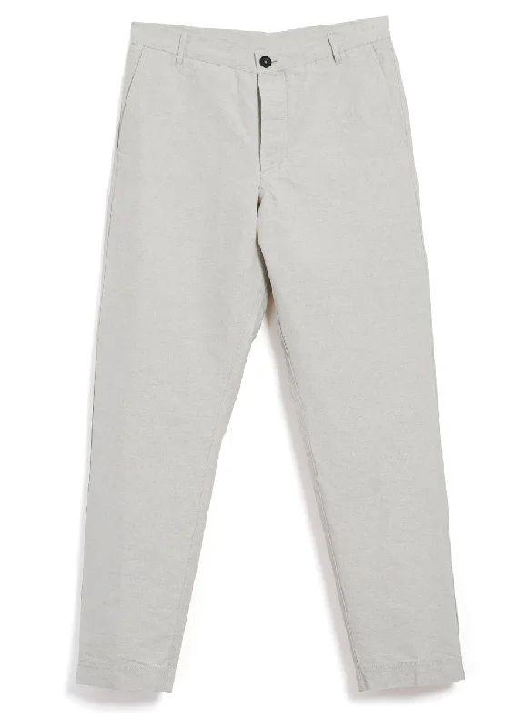 KEN | Wide Cut Trousers | Natural Flax Trousers Velvet Soft