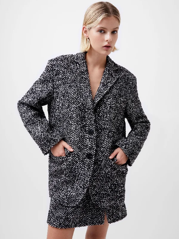 Chantelle Herringbone Blazer Women's Warm Suit