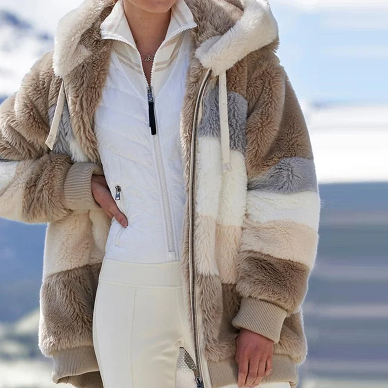 Women's Winter Coat Jersey Tulle Batik