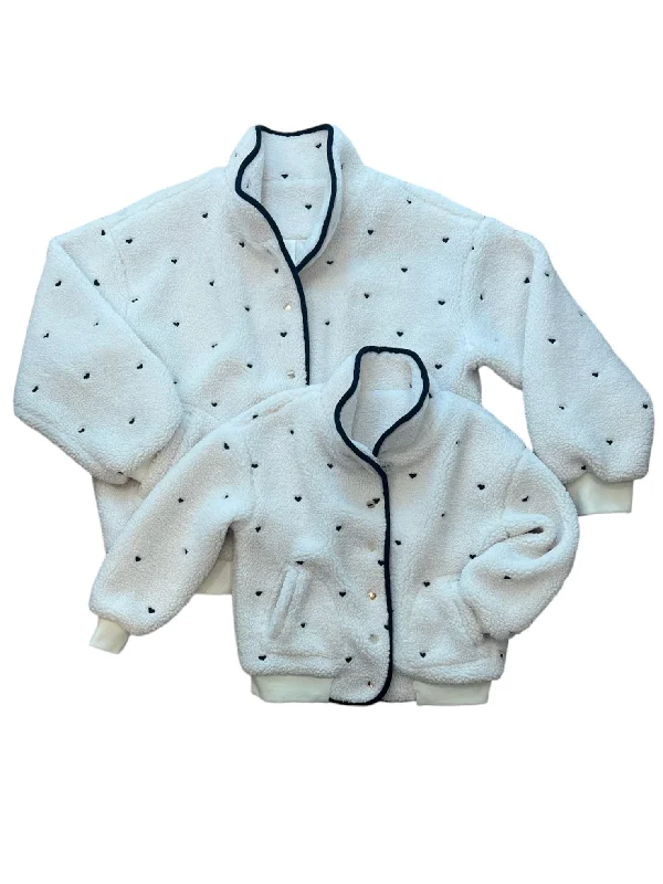 Mommy and Me I Heart You Forever Jacket Bundle Striped Jacket Polka Dot Jacket Floral Jacket Mommy and Me I Heart You Forever Jacket Bundle Striped Jacket Polka Dot Jacket Floral Jacket