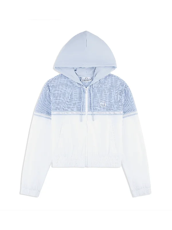 Angelina Track Jacket- Xenon Blue Tailored Jacket Straight Jacket A-Line Jacket