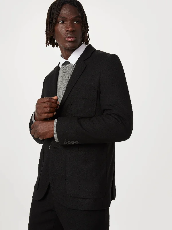 The Recycled Wool Blazer in Black Women's Simple Jacket