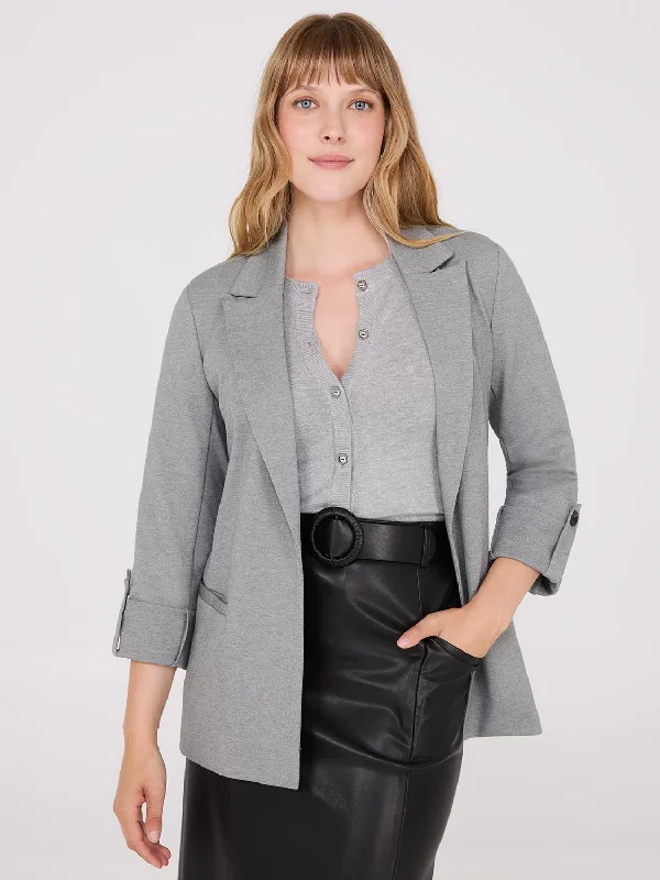 Open-Front Blazer Women's Simple Blazer