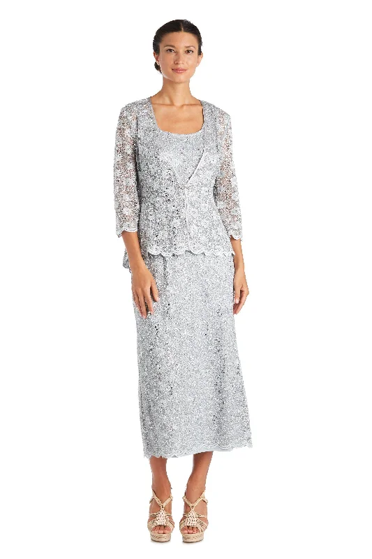 R&M Richards 7295 Long Mother Of The Bride Jacket Dress Sale Nylon Fabric Polyester Fabric Spandex Fabric