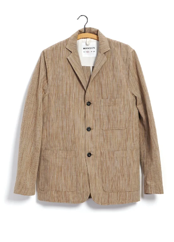 CHARLIE 29-61-9 | Easy Three Button Blazer | Sepia Women's Daily Blazer