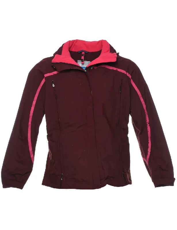 Columbia Mountaineering Jacket - L A-Line Jacket Boat Neck Shawl Collar