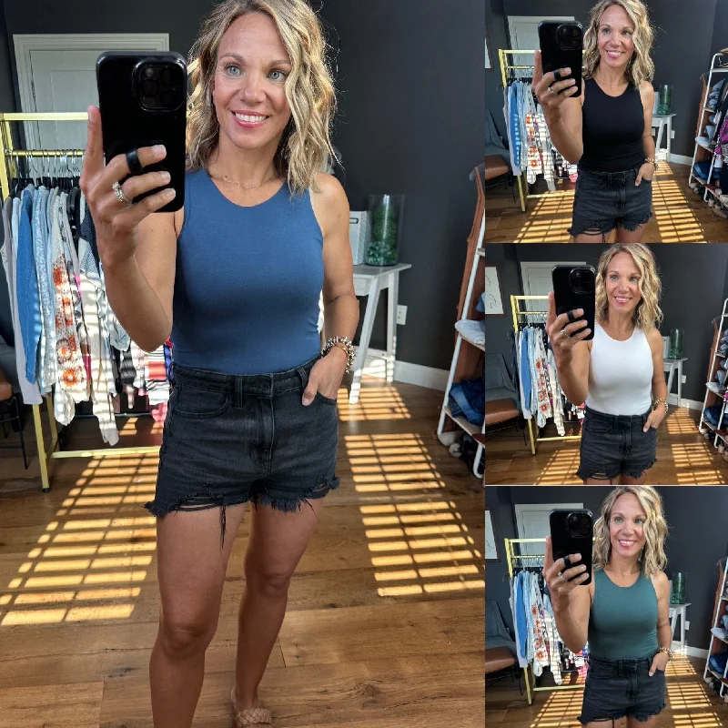 For The Best Double Layered High-Neck Cropped Tank - Multiple Options breathable tank top