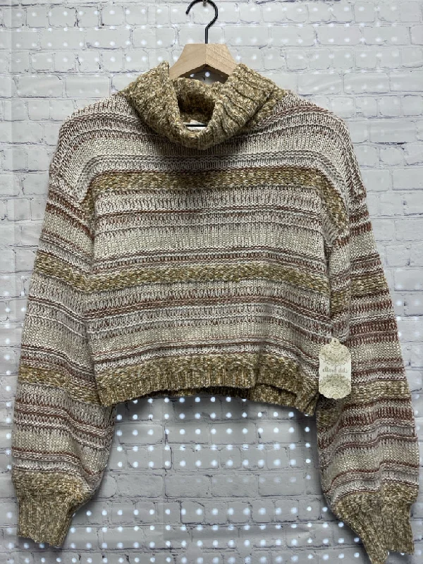 Size Small Ladies Brown Altar'd State Sweater Notch Collar Peter Pan Collar Cowl Neck Size Small Ladies Brown Altar'd State Sweater Notch Collar Peter Pan Collar Cowl Neck