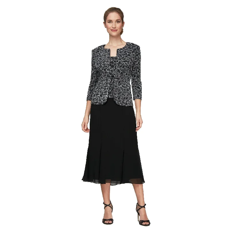 Alex Evenings AE8127549 Tea Length Jacket Dress Corduroy Jacket Velvet Jacket Brocade Jacket Alex Evenings AE8127549 Tea Length Jacket Dress Corduroy Jacket Velvet Jacket Brocade Jacket