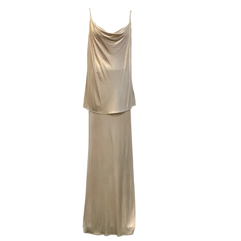 Antonelli Gold Metallic Tank and Skirt Set vibrant tank top