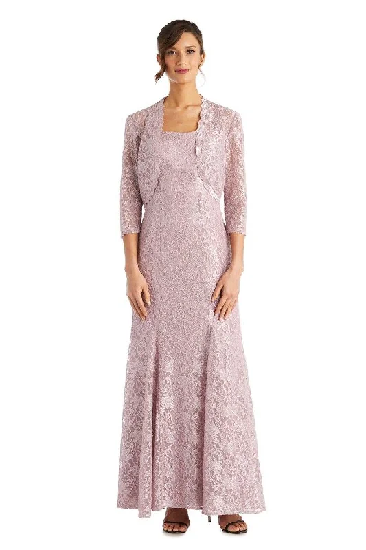 R&M Richards 2352 Long Jacket Dress Snapped Jacket Toggled Jacket Drawstring Jacket