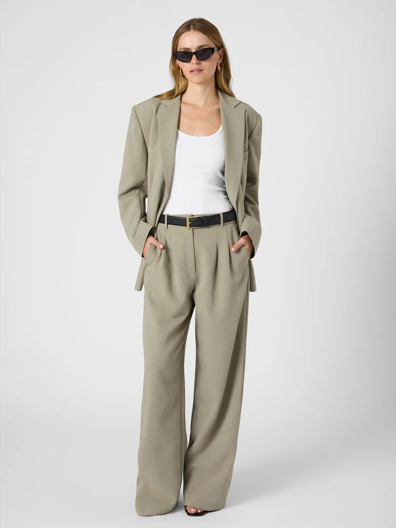 Azra Twill Trouser Trousers Bootcut Casual