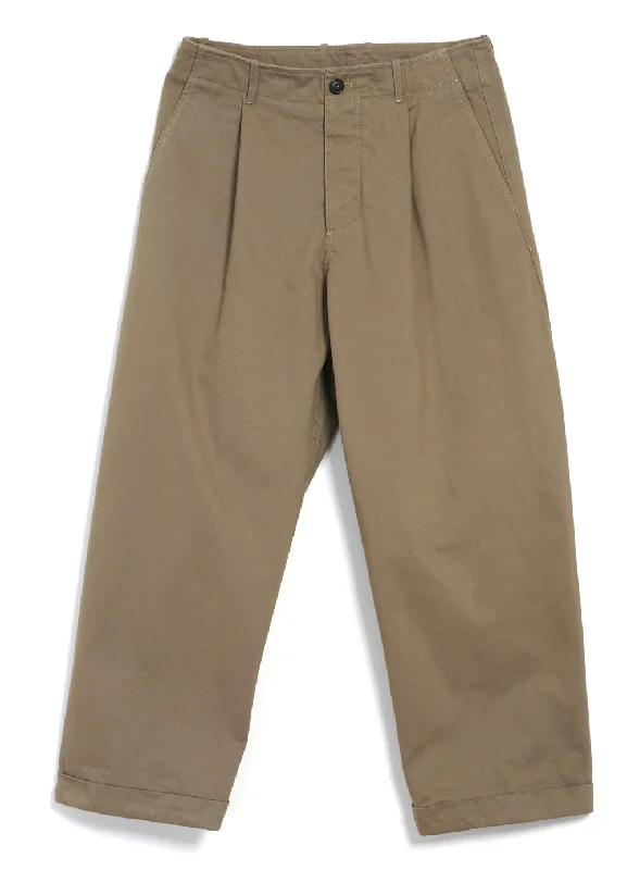 BOBBY 27-56-7 | Wide Pleated Everyday Trousers | Beige Trousers Print Floral