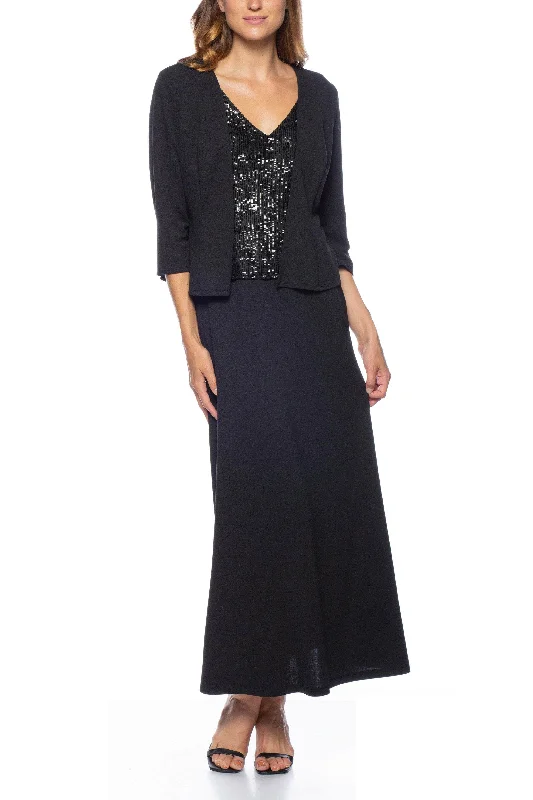 Marina 267988 - Sequin Bodice Dress with Jacket Faux Fur Jacket Real Fur Jacket Shearling Jacket Marina 267988 - Sequin Bodice Dress with Jacket Faux Fur Jacket Real Fur Jacket Shearling Jacket