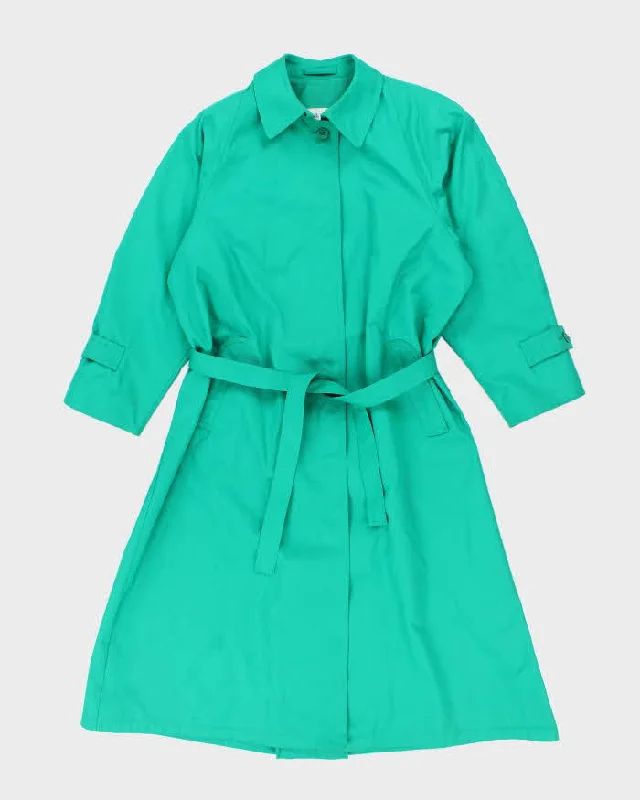 Vintage London Fog Green Trench Coat - XXL Hooded Jacket Zipper Jacket Button Jacket Vintage London Fog Green Trench Coat - XXL Hooded Jacket Zipper Jacket Button Jacket