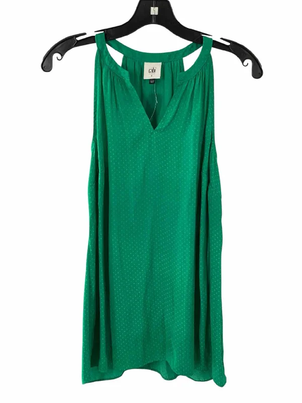 Cabi Size S Green Tank Top off shoulder tank