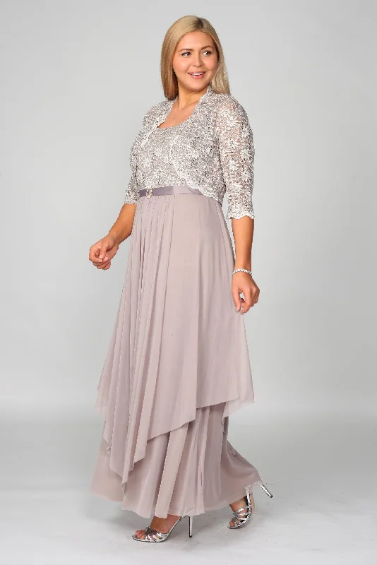 R&M Richards 7300 Long Mother Of Bride Formal Jacket Dress Chenille Fabric Brocade Fabric Lace Fabric R&M Richards 7300 Long Mother Of Bride Formal Jacket Dress Chenille Fabric Brocade Fabric Lace Fabric