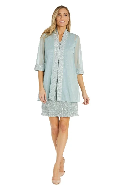 R&M Richards 9256 Short Two Piece Set Jacket Cocktail Dress Front Pockets Side Pockets Patch Pockets R&M Richards 9256 Short Two Piece Set Jacket Cocktail Dress Front Pockets Side Pockets Patch Pockets