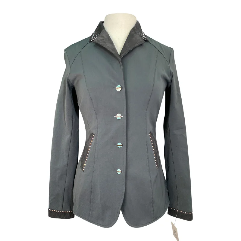 Animo Sport Show Coat in Charcoal - Women's IT 44 (US 10) Blouse Shirt Tunic
