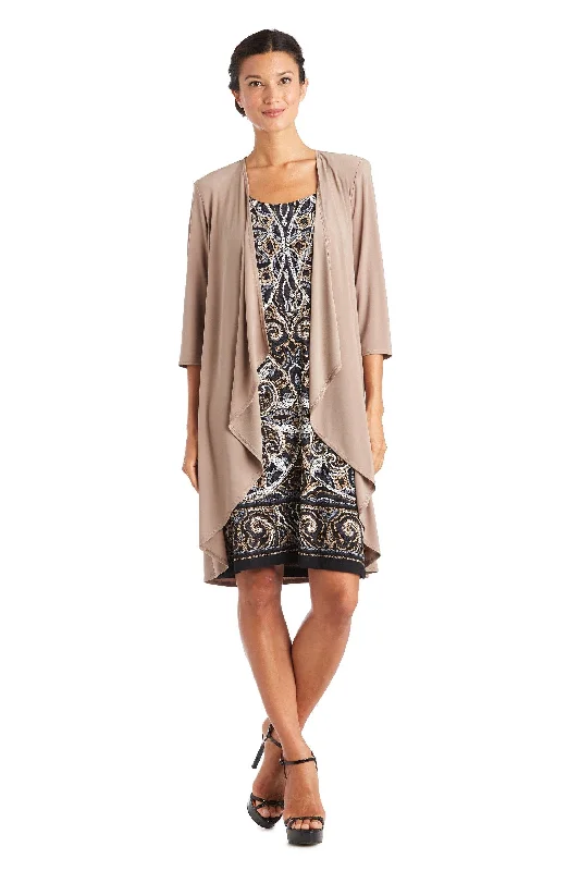 R&M Richards 7037 Two Piece Print Jacket Dress Mesh Jacket Canvas Jacket Denim Jacket R&M Richards 7037 Two Piece Print Jacket Dress Mesh Jacket Canvas Jacket Denim Jacket