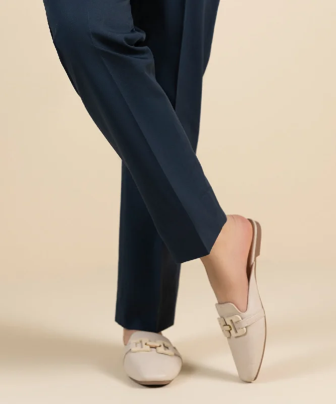 Dyed Cotton Trousers Trousers Low Rise Relaxed
