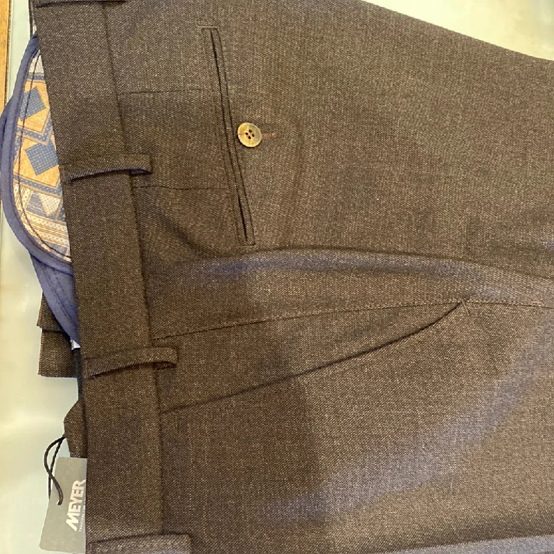 Meyer Bonn Flat Trouser Trousers Striped Patterned