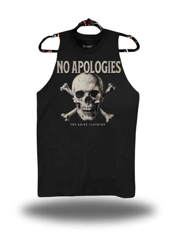 NO APOLOGIES TANK TOP spandex blend tank