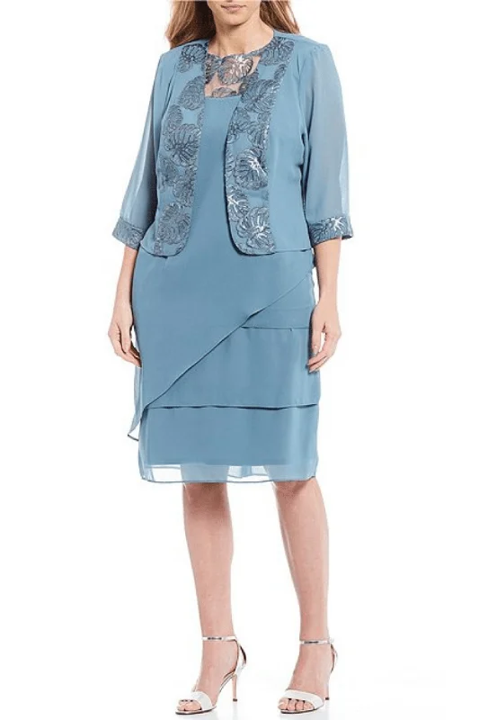 Maya Brooke Short Plus Size Jacket Dress 29149 Stand-Up Collar Roll-Neck Collar Turtle Neck Maya Brooke Short Plus Size Jacket Dress 29149 Stand-Up Collar Roll-Neck Collar Turtle Neck