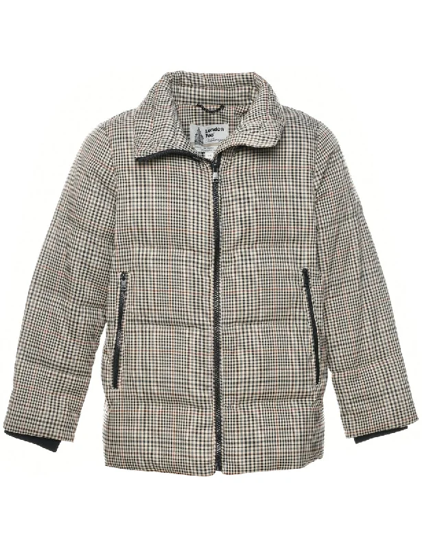 London Fog Puffer Jacket - L Mesh Jacket Canvas Jacket Denim Jacket