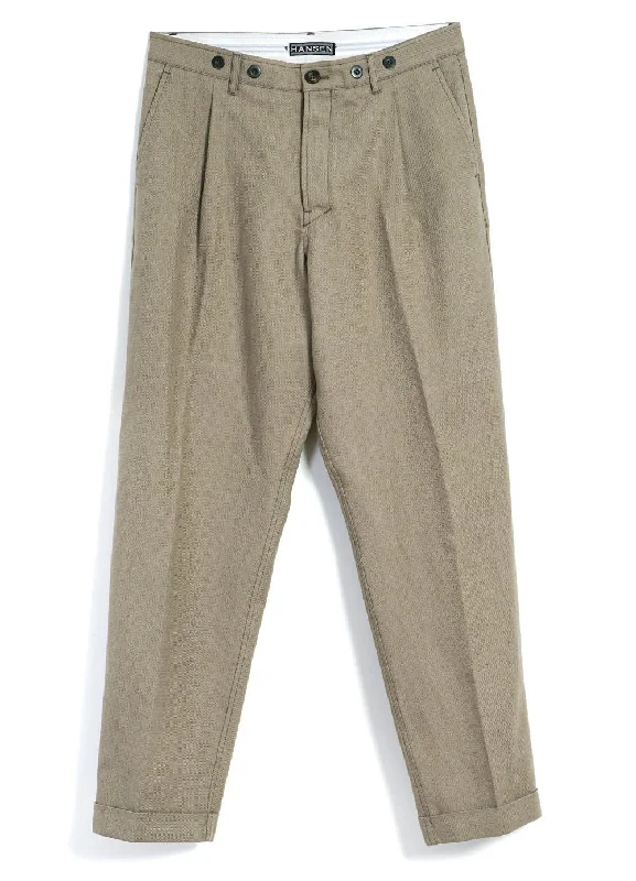 SUNE | Pleated Wide Cut Trousers | Bay Leaf Trousers Essential Wardrobe