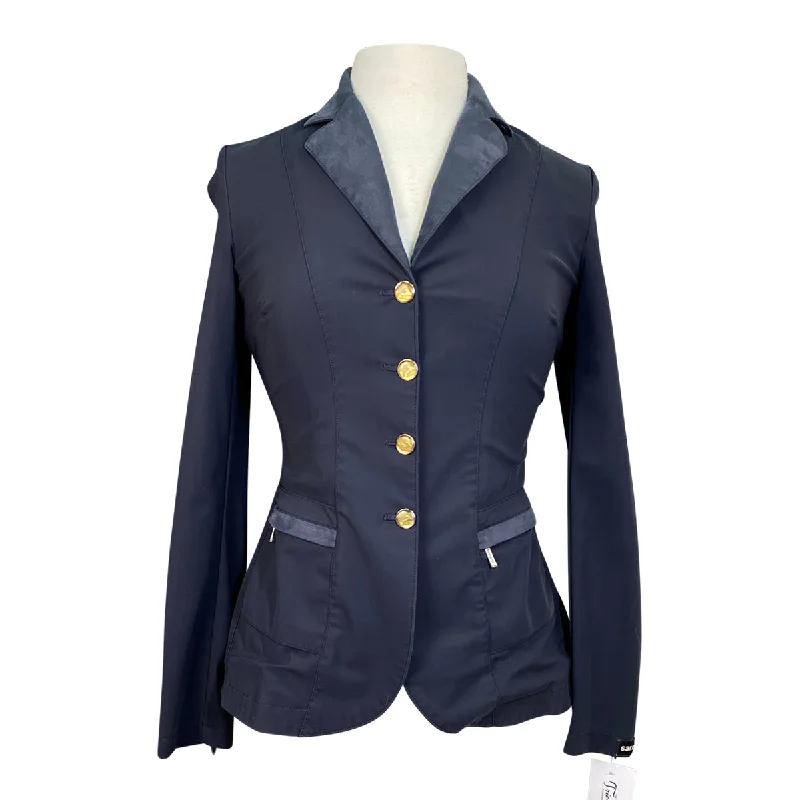 Sarm Hippique 'Verbania' Show Coat in Navy - Women's IT 42 (US 8) Anorak Windbreaker Fleece Sarm Hippique 'Verbania' Show Coat in Navy - Women's IT 42 (US 8) Anorak Windbreaker Fleece