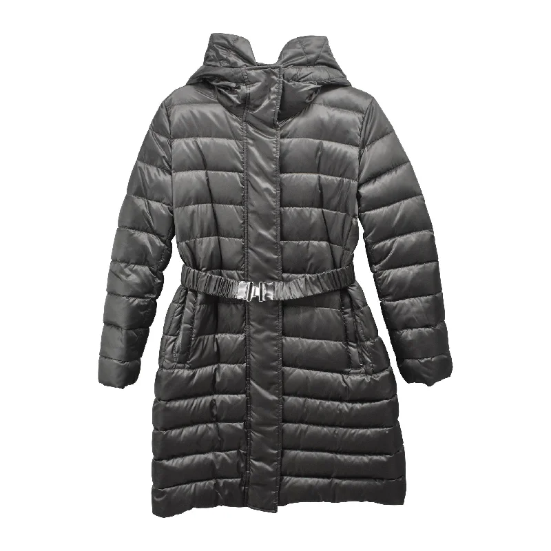 S'Max Mara Puffer Coat - Women's 8 Faux Fur Real Fur Shearling
