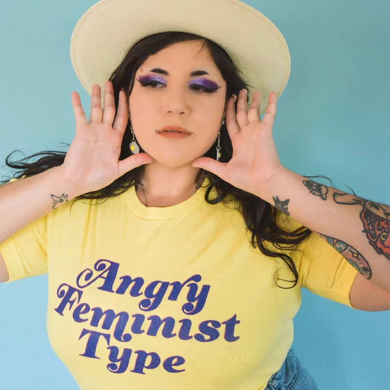 Angry Feminist Type T-Shirt