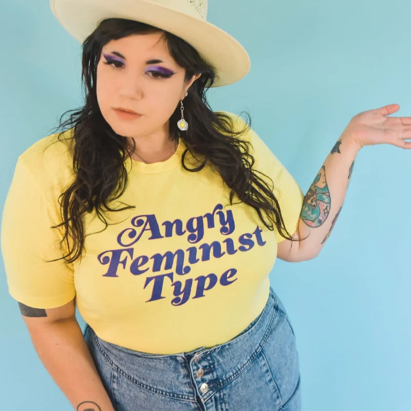 Angry Feminist Type T-Shirt