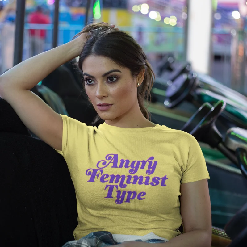 Angry Feminist Type T-Shirt