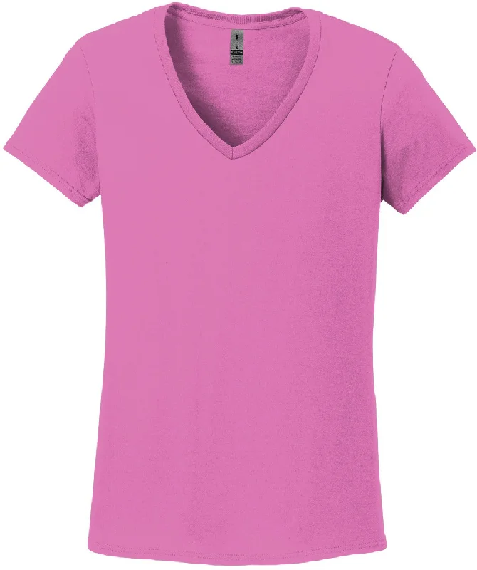 Gildan Ladies Heavy Cotton 100% Cotton V-Neck T-Shirt